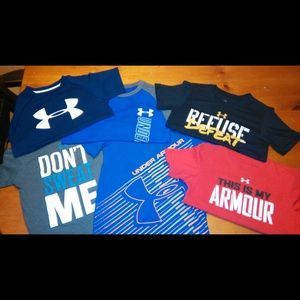 (6) BOYS 4/5 UNDER ARMOUR Shirt Lot