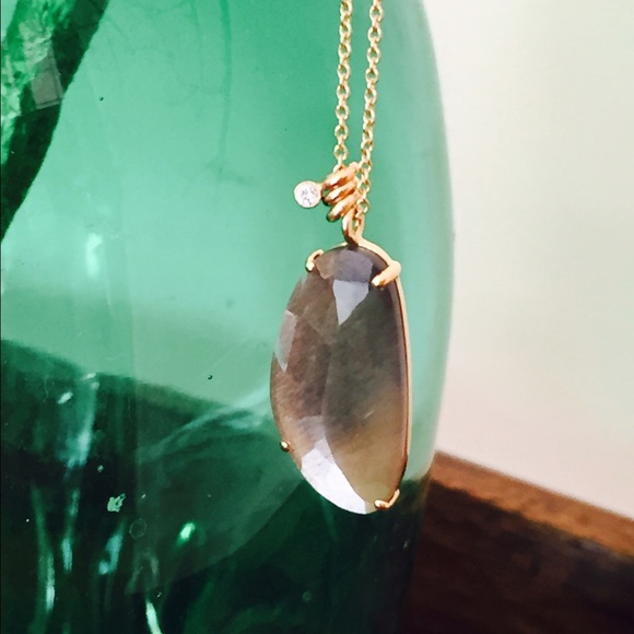 Jamie Joseph Gray Moonstone and Diamond Necklace - Picture 3 of 3