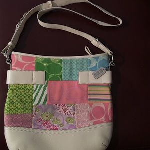 COACH Hamptons Weekend Spring Patchwork Crossbody