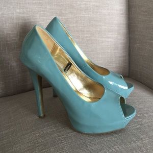 Forever 21 Turquoise Heels