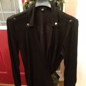 Beautiful Banana Republic wrap dress in Black.