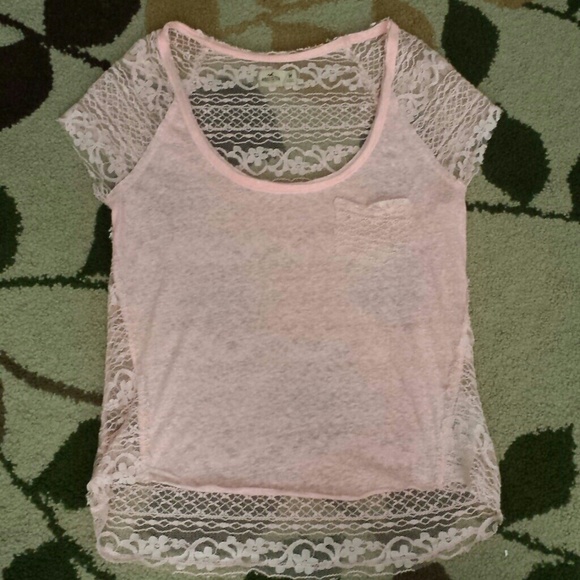 Pink Lace Shirt
