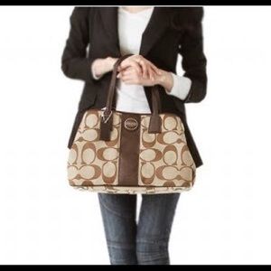 Coach Signature Stripe Carry-All