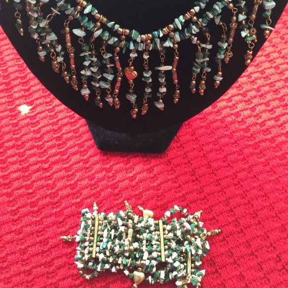 Vintage chicos turquoise necklace