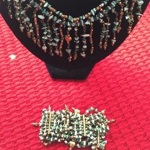 Vintage chicos turquoise necklace