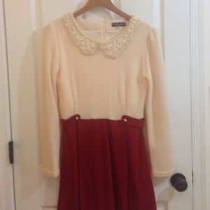 Embelsihed Collar Dress