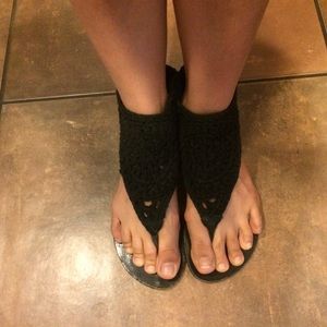 Boho crotchet sandles