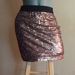 Sequin Mini Skirt