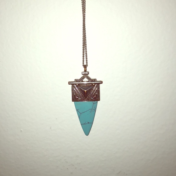 Turquoise arrow necklace
