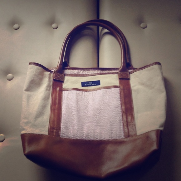 Lauren James Seersucker Tote