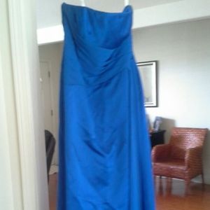 Horizon blue strapless dress