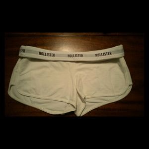 White Hollister gym shorts!