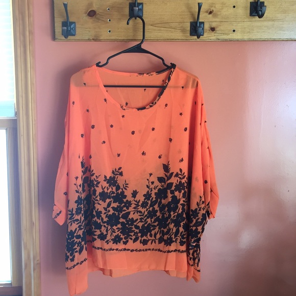 Off Shoulder Blended Loose Short-Sleeve-T-Shirt - Picture 3 of 3