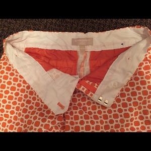 Cotton orange & white pattern shorts