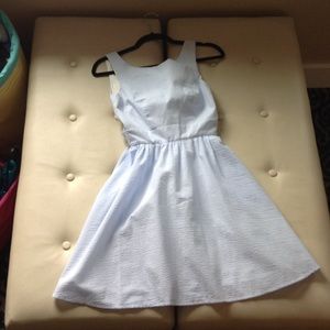 Lauren James Light Blue Seersucker Dress