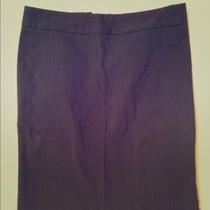 Black stretch pencil skirt