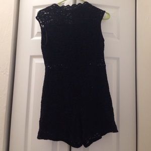 Black lace romper