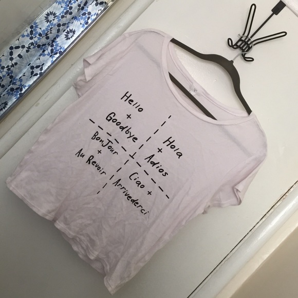 Hello+Goodbye pale pink top 💁🏼 - Picture 1 of 2