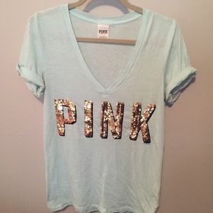 PINK Victoria Secret sequined shirt