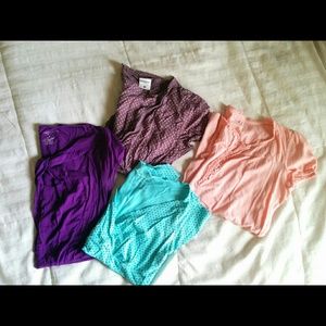 Bundle of small maternity tops