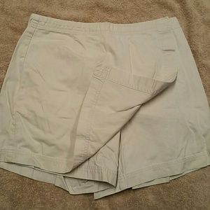 Light khaki skorts