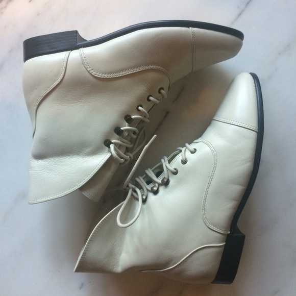 Vintage white boots