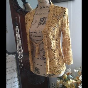 Crocheted sweater/ cover