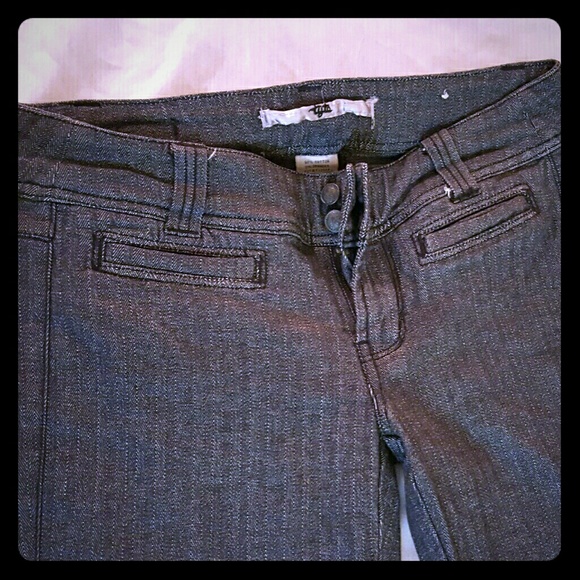 TYTE dark grey bellbottom jeans 3 bell bottoms
