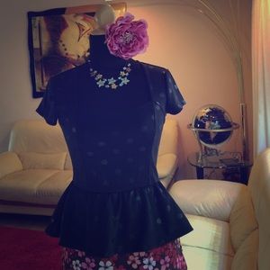 Authentic Sparkle and Fade Black Top size S