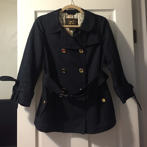 Coach blue coat