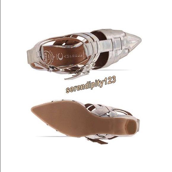 Jeffrey Campbell DEETZ HOLOGRAM FLATS Sz 8 NWT! - Picture 3 of 4