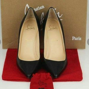 Black Nappa Leather Decoltissimo 100 Pumps