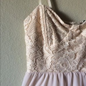 Off White High Low Dress