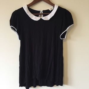 Collared high low shirt