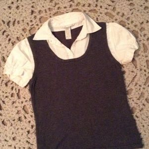 Ladies Sweater Vest Blouse