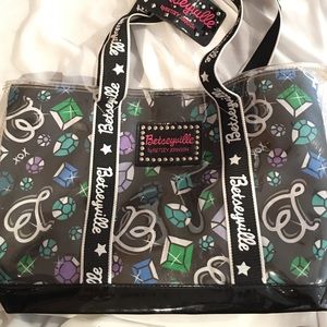 Betseyville by Betsey Johnson Clear/Jeweled Tote
