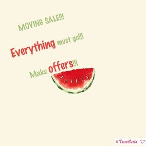 Moving Sale!!!