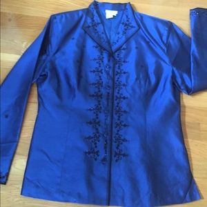 Dress Barn Collection silk blouse, large