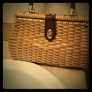 Wicker vintage handbag