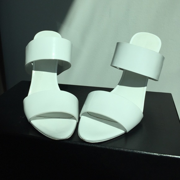 Alexander Wang White mule sandal