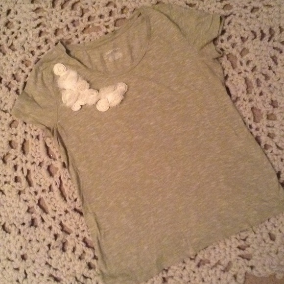 Ladies Tee Shirt with Floral Accent