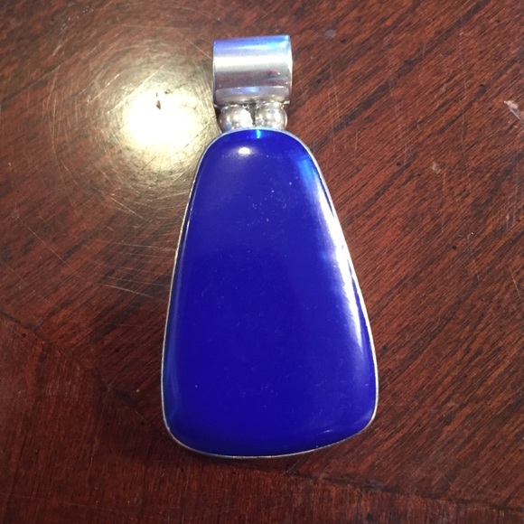 Beautiful Sterling Lapis Pendant