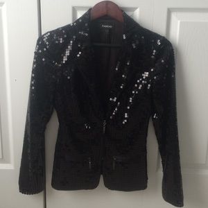 Bebe black sequin jacket super cute!!