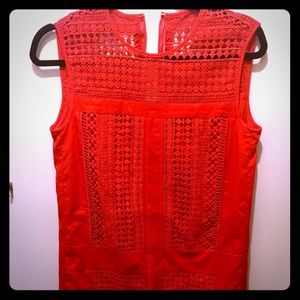 J. Crew salmon lace shift dress 00 never worn