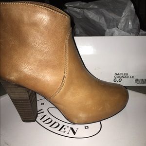 Leather Hazelnut  Boots