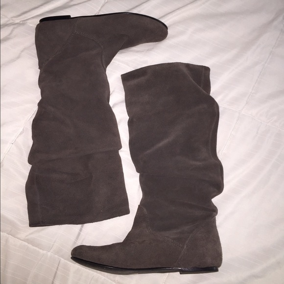 Steve Madden Tianna grey slouch boots