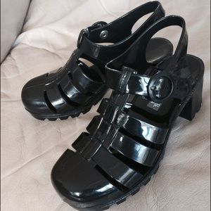 American Apparel jelly sandals