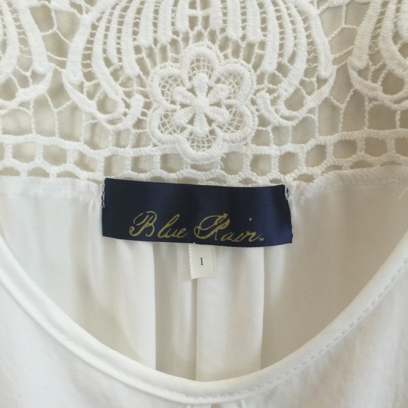 White sheer keyhole blouse professional main image 0