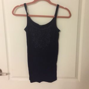 Floral stitched cami