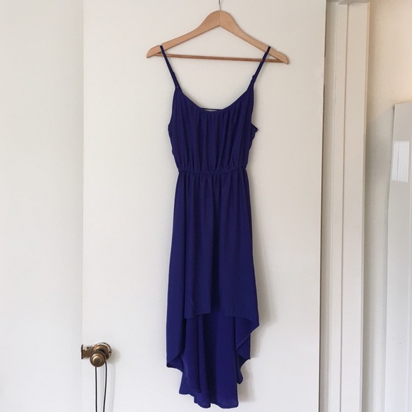 Electric Blue High-Low Dress - Picture 2 of 4